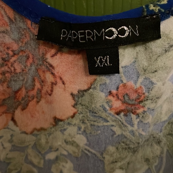 Paper moon floral tank top XXL Women’s - Picture 4 of 6